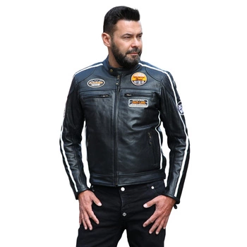 Męska Kurtka Motocyklowa Wolf Retro