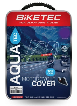 Pokrowiec na Motocykl z Kufrem BIKETEC AQUATEC M 229x125x127