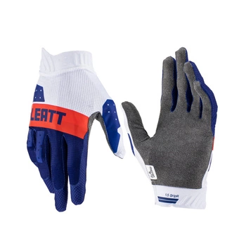Rękawice Cross LEATT 1.5 Gripr Royal Navy White Red