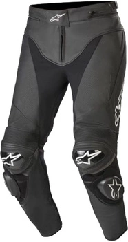 Spodnie Skórzane Alpinestars Track V2 Black White