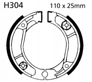 Szczęki Hamulcowe EBC H304