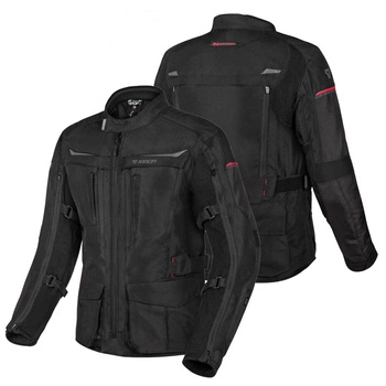 Tekstylna Kurtka Motocyklowa SECA DISCOVERY BLACK