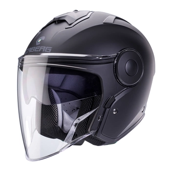 Kask otwarty CABERG JET SOHO SOLID BLACK MATT