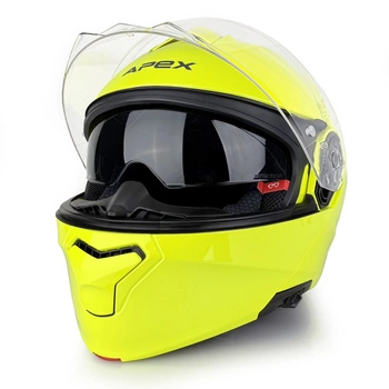 Kask Szczękowy Apex MI100 SOLID FLUO