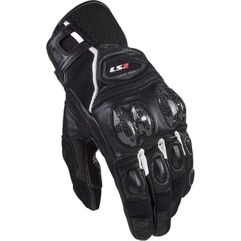 Rękawice Męskie Motocyklowe LS2 SPARK 2 BLACK WHITE