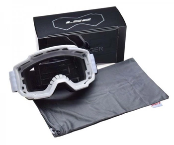 Gogle Enduro/Motocross LS2 CHARGER WHITE (przeźroczysta szyba)