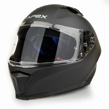Kask Młodzieżowy Apex FI100 JNR SOLID MATT czarny matowy