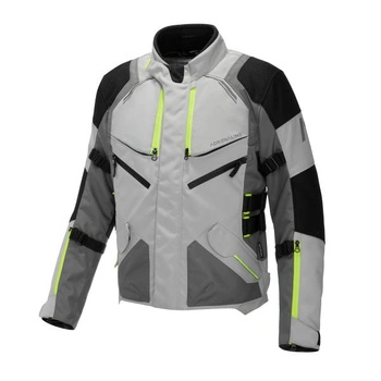 Kurtka Męska Tekstylna ADRENALINE BERGEN GREY FLUO