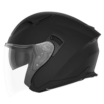 Kask Otwarty Motocyklowy NOX N130 SOLID BLACK MATT