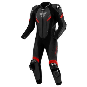 1-Częściowy Kombinezon Motocyklowy SHIMA HYPER-RS czarny czerwony