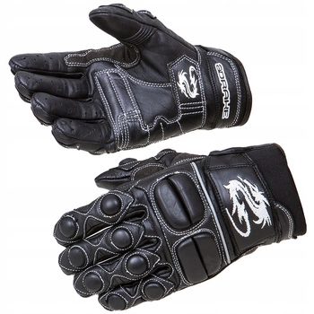 ADRAKE LEKKIE KRÓTKIE WYGODNE RĘKAWICE SKÓRZANE M