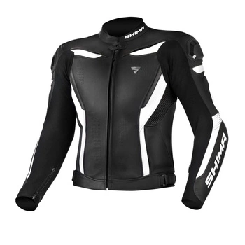 Kurtka Motocyklowa Męska SHIMA CHASE BLACK WHITE
