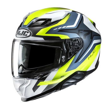 Kask integralny HJC F71 FES YELLOW BLUE